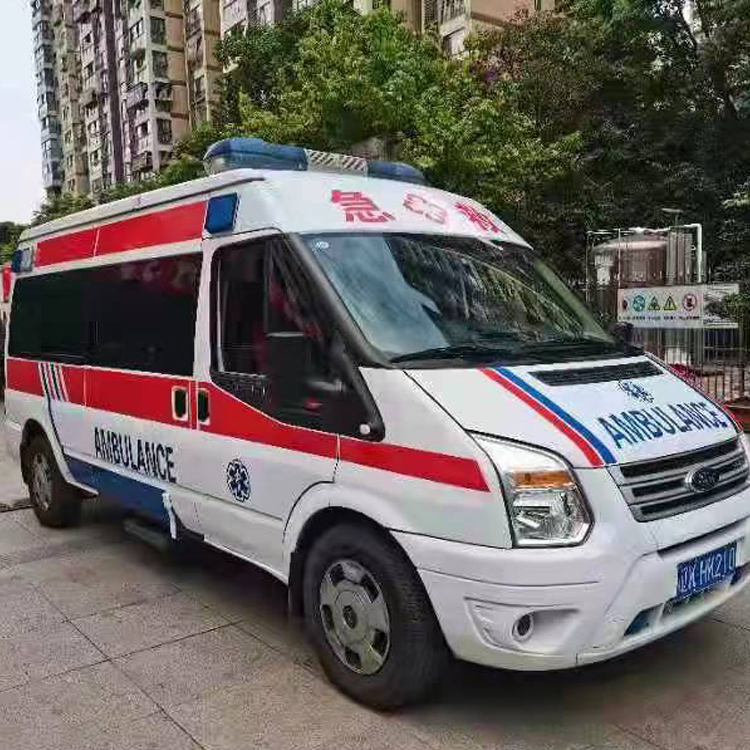 路北长途救护车护送病人返乡